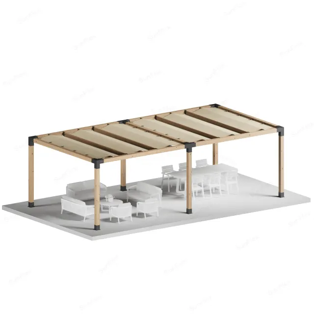 Sunflex Pergola Set Including Timber