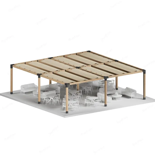 Sunflex Pergola Set Including Timber