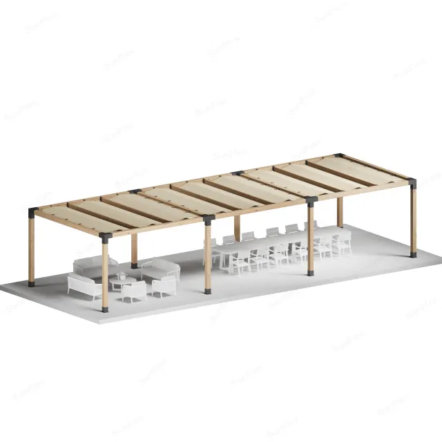 Sunflex Pergola Set Including Timber