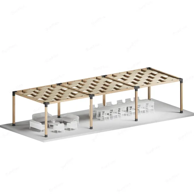 Sunflex Pergola Set Including Timber