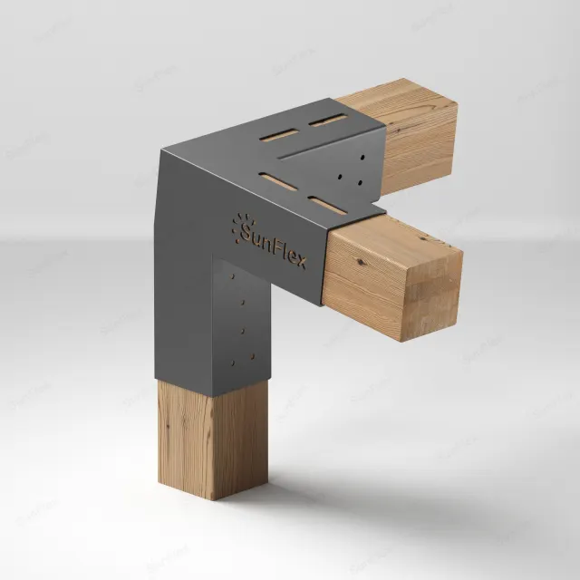 3 Arm Left Long Corner Connection
