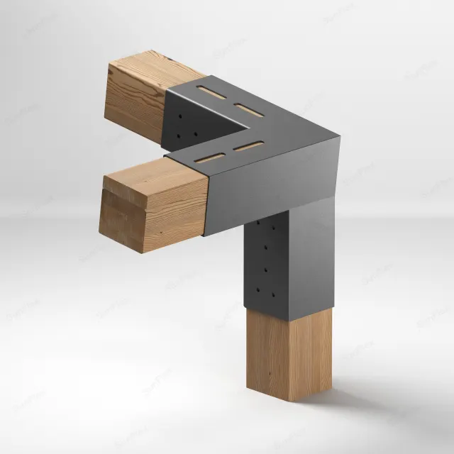 3 Arm Right Long Corner Connection