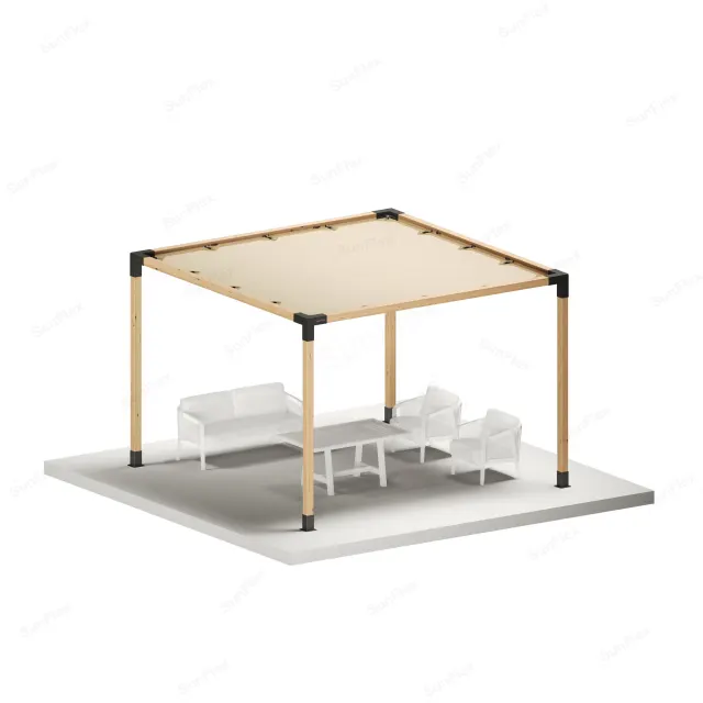 Single Section 9x9 cm Section All Sizes Except Wood - 300x300 Solo Canopy Included