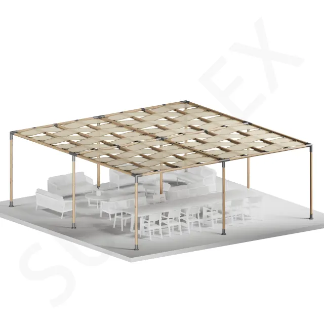 Pergola Set Including Wood