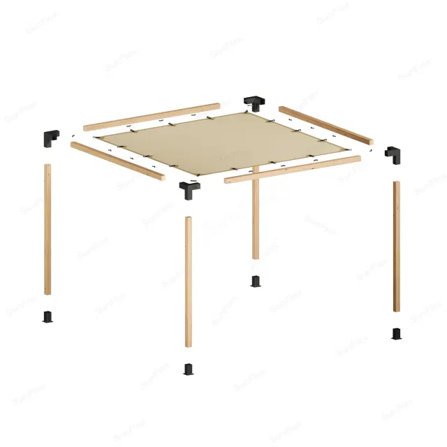 Pergola Set Including Wood