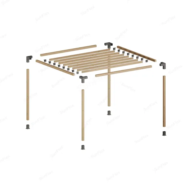 Pergola Set Including Wood