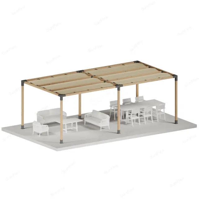 Pergola Set Including Wood