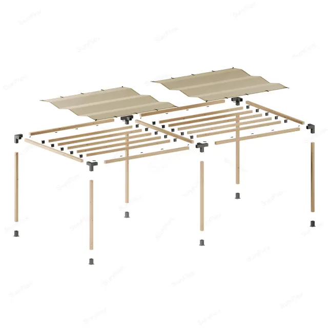 Pergola Set Including Wood