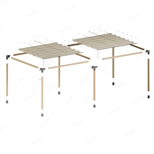Pergola Set Including Wood