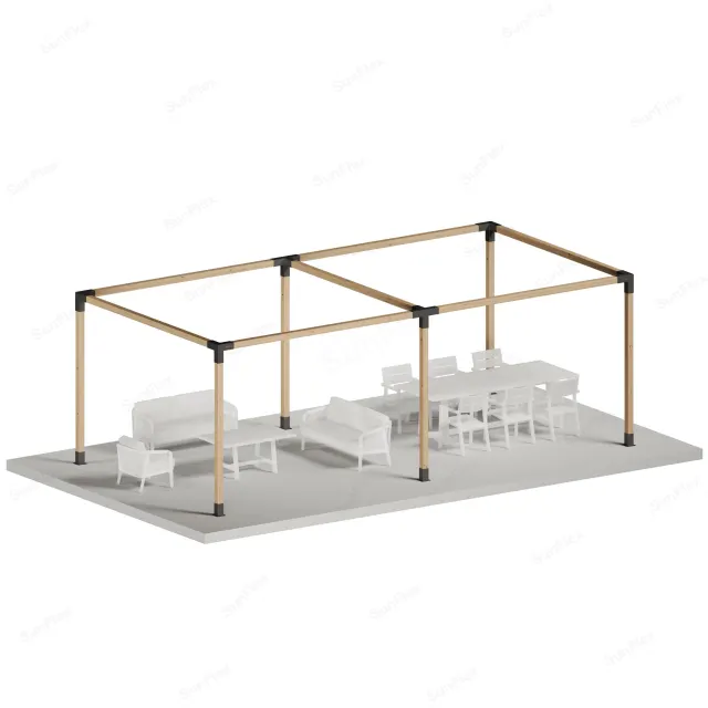 Pergola Set Including Wood