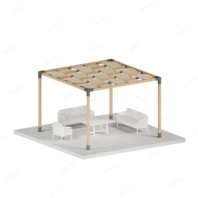 Pergola Set Including Wood